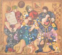 DORIT LEVI (B. 1952) - RHAPSODY IN BLUE