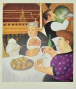 BERYL COOK (1926-2008) - DINING IN PARIS - 2001