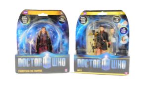 DOCTOR WHO - TWO SIGNED CHARACTER MADE DOCTOR WHO ACTION FIGURES