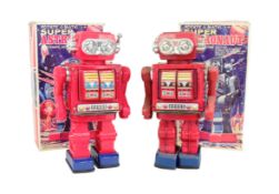 TINPLATE TOYS - X2 TAIWAN SJM SUPER ASTRONAUT ROBOTS