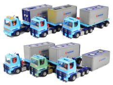 PLAYMOBIL - COLLECTION OF PLAYMOBIL CONTAINER TRUCKS