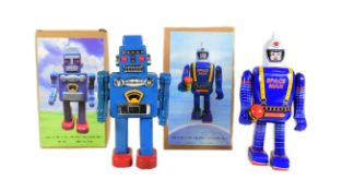 TINPLATE TOYS - X2 VINTAGE CHINESE WIND-UP ROBOTS
