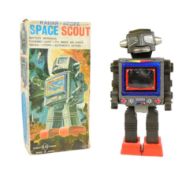 TINPLATE TOYS - VINTAGE HORIKAWA SPACE SCOUT ROBOT