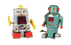 TINPLATE TOYS - X2 VINTAGE 1960s JAPANESE NOGUCHI ROBOTS
