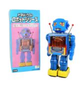TINPLATE TOYS - VINTAGE JAPANESE NEW PISTON ROBOT