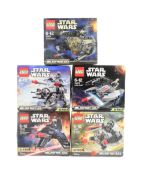 LEGO - STAR WARS - X5 FACTORY SEALED LEGO STAR WARS SETS