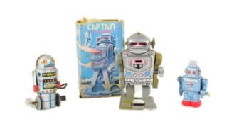 TINPLATE TOYS - X3 WIND-UP ROBOTS
