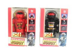 RETRO TOYS - X2 CHINESE NEW BRIGHT ROBOTS