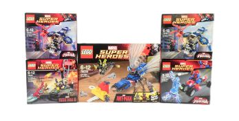 LEGO - MARVEL SUPER HEROES - X5 FACTORY SEALED SETS