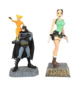 ACTION FIGURES - LARA CROFT TOMB RAIDER & BATMAN FIGURES