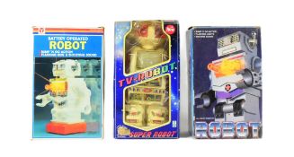 RETRO TOYS - X3 BATTERY OPERATED ROBOTS