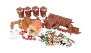 RETRO TOYS - DUKES OF HAZZARD BARN BUST & TIMPO FORT