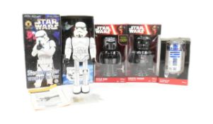 TINPLATE TOYS - X4 STAR WARS ROBOTS AND MONEY BANK