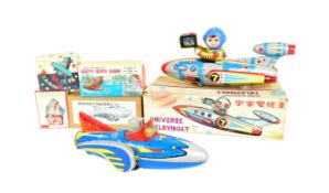 TINPLATE TOYS - COLLECTION OF X6 ROBOTS