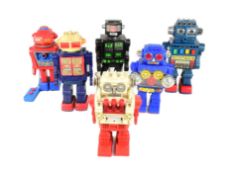 RETRO TOYS - X6 BATTERY POWERED ROBOTS