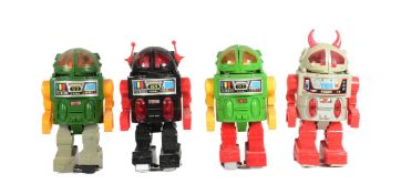 RETRO TOYS - X4 BATTERY OPERATED MONSTER ROBOTS