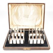GEORGE VI HALLMARKED SILVER CASED SET OF 4 TOAST RACKS TBV