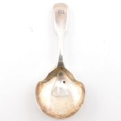 GEORGE III HALLMARKED SILVER CADDY SPOON 1833