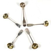 COLLECTION OF VARIOUS SILVER HALLMARKED LADLE SPOONS