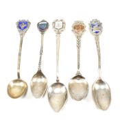 COLLECTION OF SILVER TEASPOONS, RABBIT EARRING ETC
