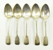 COLLECTION OF WILLIAM IV 1837 & VICTORIAN SPOONS