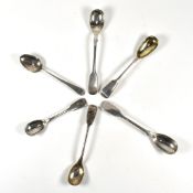 COLLECTION OF SILVER HALLMARKED 19TH CENTURY TEASPOONS
