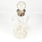 SILVER COLLAR ART GLASS KLUK KLUK GLASS DECANTER