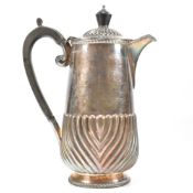 LATE VICTORIAN HALLMARKED SILVER COFFEE POT