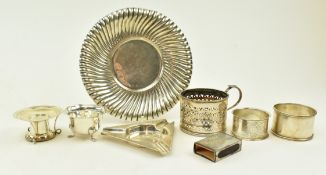 COLLECTION OF HALLMARKED SILVERWARE