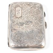 GEORGE V HALLMARKED SILVER CIGARETTE CASE