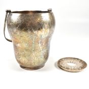 CHINESE STERLING SILVER HONG KONG CHASE DECORATED HANDLED POT
