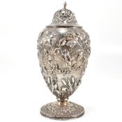 925 SILVER S KIRK & SONS LIDDED SILVER SIFTER - SHAKER