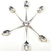 GEORGE V HALLMARKED 1922 SILVER SET OF 6 TEASPOONS TBV