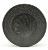 EARLY 20TH CENTURY GUTTA PERCHA CARVED SPIROGRAPH SNUFF BOX