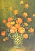VAN VULPEN - A MID CENTURY STILL LIFE OIL ON CANVAS PAINTING