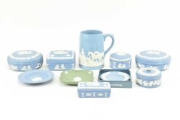 COLLECTION OF 20TH CENTURY WEDGWOOD JASPERWARE PIECES