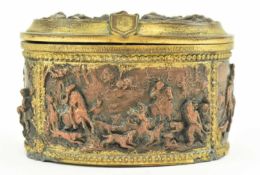 VINTAGE FRENCH CONTINENTAL ELECTROTYPE GILT TRINKET BOX