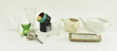 QUANTITY OF EARLY 19TH CENTURY & LATER MEASURING OBJECTS, MAJ. GLASSWARE