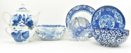 COLLECTION OF 19TH & 20TH CENTURY BLUE AND WHITE CHINA