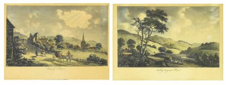 BOX LOCAL INTEREST - PAIR OF 1792 HAND COLOURED ENGRAVINGS