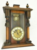 EARLY 20TH CENTURY WALNUT CASED VIENNA REGULATOR WALL CLOCK