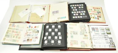 COLLECTION OF STAMP ALBUMS CONTAINING COMM & DEF 20TH CENTURY STAMPS