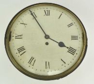 19TH CENTURY VICTORIAN MAHOGANY CASED STATION WALL CLOCK WITH FUSEE MOVEMENT