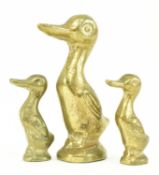 THREE 19TH CENTURY BURMESE BRASS OPIUM WEIGHTS