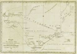 1818 ENGRAVED MAP OF THE GULPH OF PETCHELEE