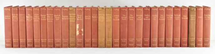 KIPLING, RUDYARD. COLLECTION OF TWENTY-EIGHT VOLUMES AUTHORISED EDITIONS