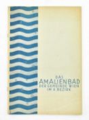 1920S ART DECO ARCHITECTURE. DAS AMALIENBAD SCARCE DESIGN PAMPHLET
