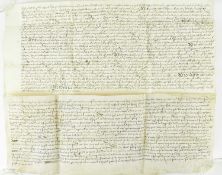 INDENTURES. TWO MID 17TH CENTURY DEED DOCUMENTS