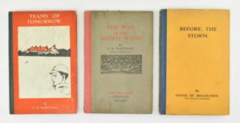 VINE PRESS, STEYNING. THREE COLLECTIONS OF POETRY BY MARTINEAU & DE BELLEGARDE