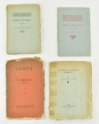 STEAD, WILLIAM FORCE. FOUR EARLY 20TH CENTURY POETRY COLLECTIONS